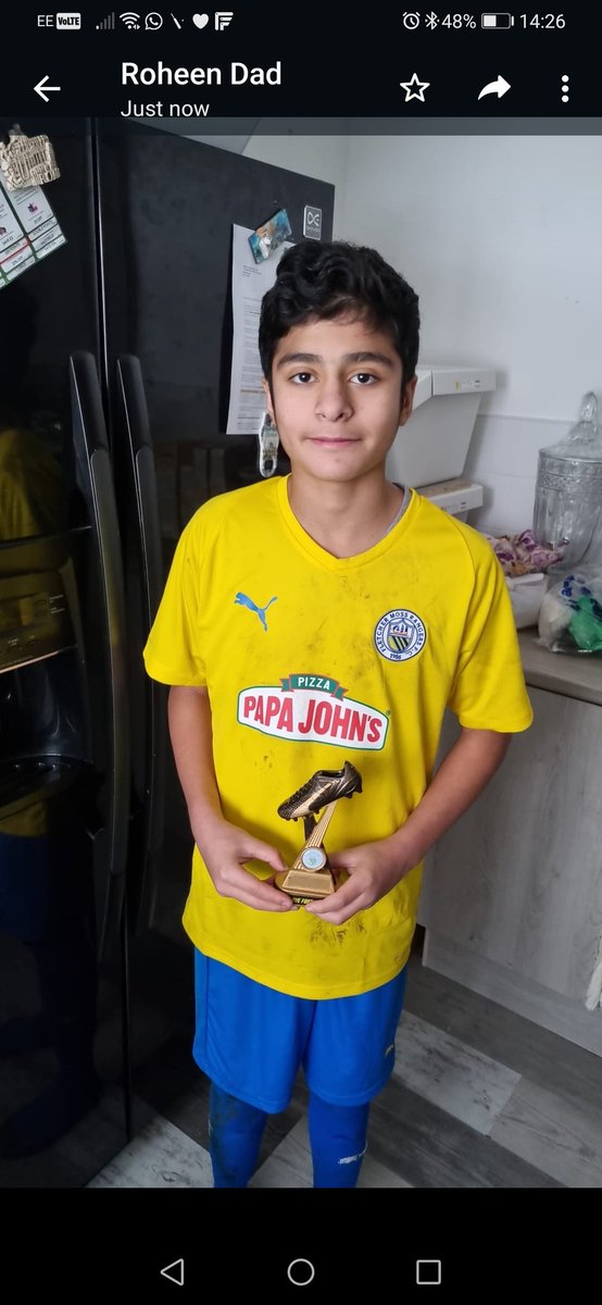 Thanks to Stuart and his <a href="/salfordcity/">Jon Snow</a> U13's team for a great game. Awful conditions but a tenacious battle on both sides. Well done to Roheen our <a href="/PapaJohnsUK/">Papa Johns UK</a> mom. Solid display and an absolute class of a goal