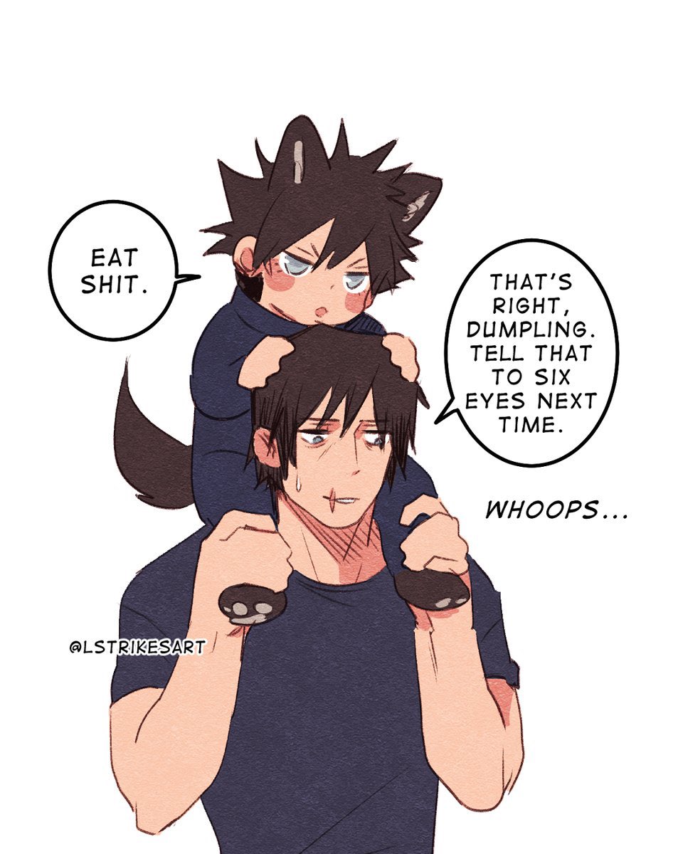 #jjk Tiger Cub AU: eat !@#% 