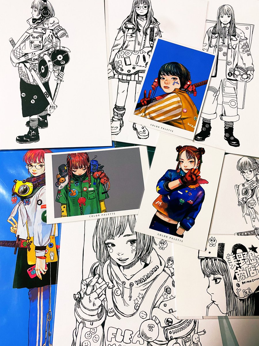 丸善丸の内本店ギャラリーBで開催されている、ざしきわらしイラスト作品展『COLOR PALETTE』に行きました。
色鮮やかで、可愛くて、カッコいい。観ていて元気が出てきて、とても楽しかったです。
会場のグッズで白黒の絵を初めて見られたのも凄く嬉しかったです。 