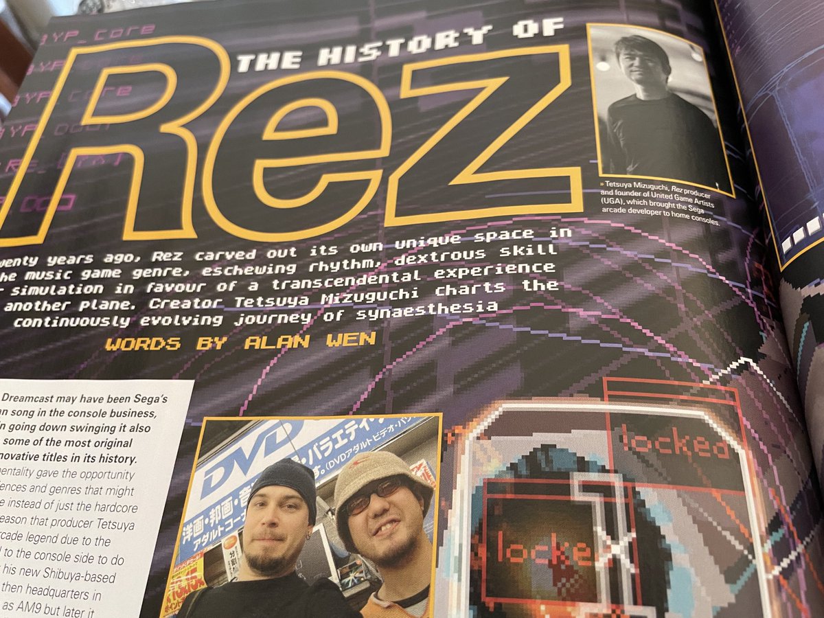 DaMisanthrope's tweet photo. This had been in the works for most of this year but so thrilled I got to write about Rez for its 20th anniversary. A big thanks to ⁦@Mizuguchitter⁩ as well as ⁦@Jkooza⁩ who kindly shared some photos from the UGA days. Rez forever! #Rez20 https://t.co/cDKlCDA4f1