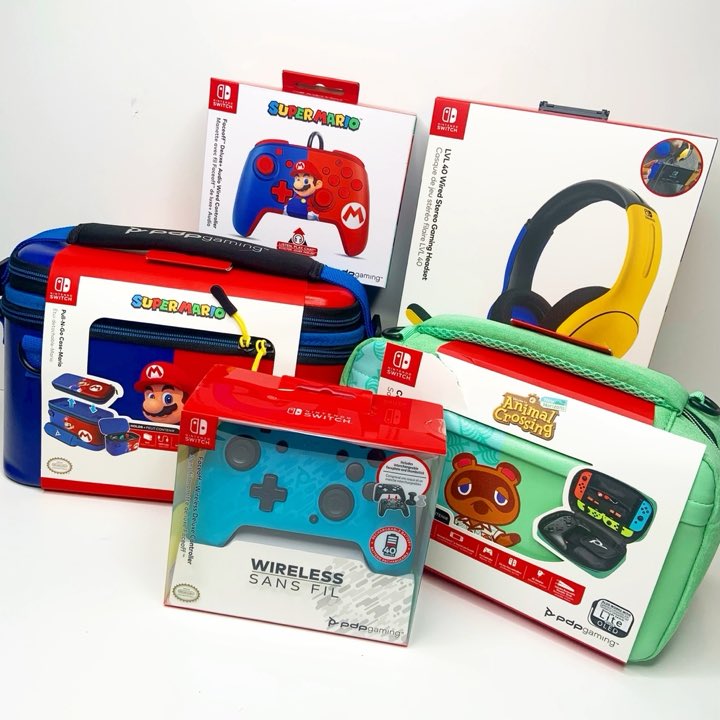 🎉 GIVEAWAY TIME! 🎉 

My awesome friends <a href="/PDPgaming/">PDP</a> sent me over all of this awesome stuff - but I’M going to send one of YOU the Animal Crossing Switch case!

To enter: 
🚨 Follow Me
🚨 Retweet this 
🚨 That’s it! 

Ends December 5th! 
#pdpgaming #gifted