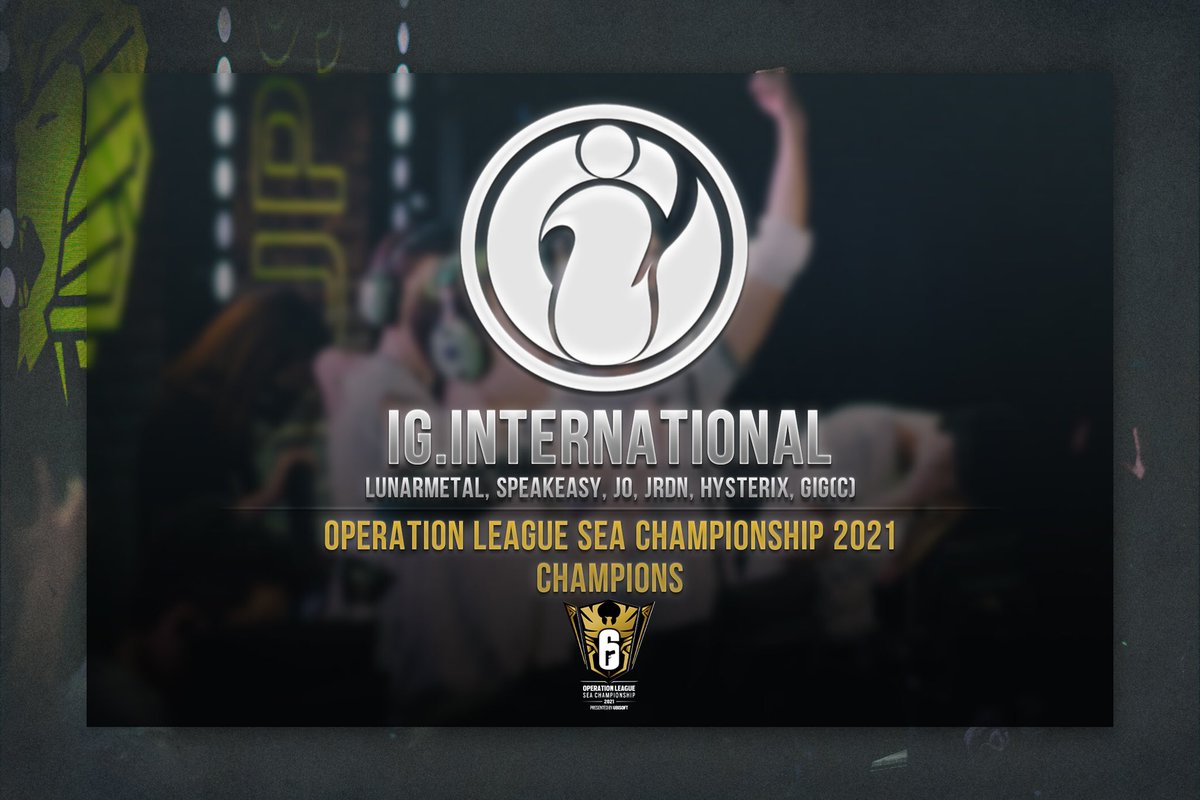invgaming's tweet photo. Champion of Rainbow6 Operation League SEA Championship 2021!๐
Very good work from the bois taking another regional title!
Time for #SI2022 APAC South Open Qualifier next! Let's go Invictus!
#iGInternational #IGWIN https://t.co/5r1F1Iux9v