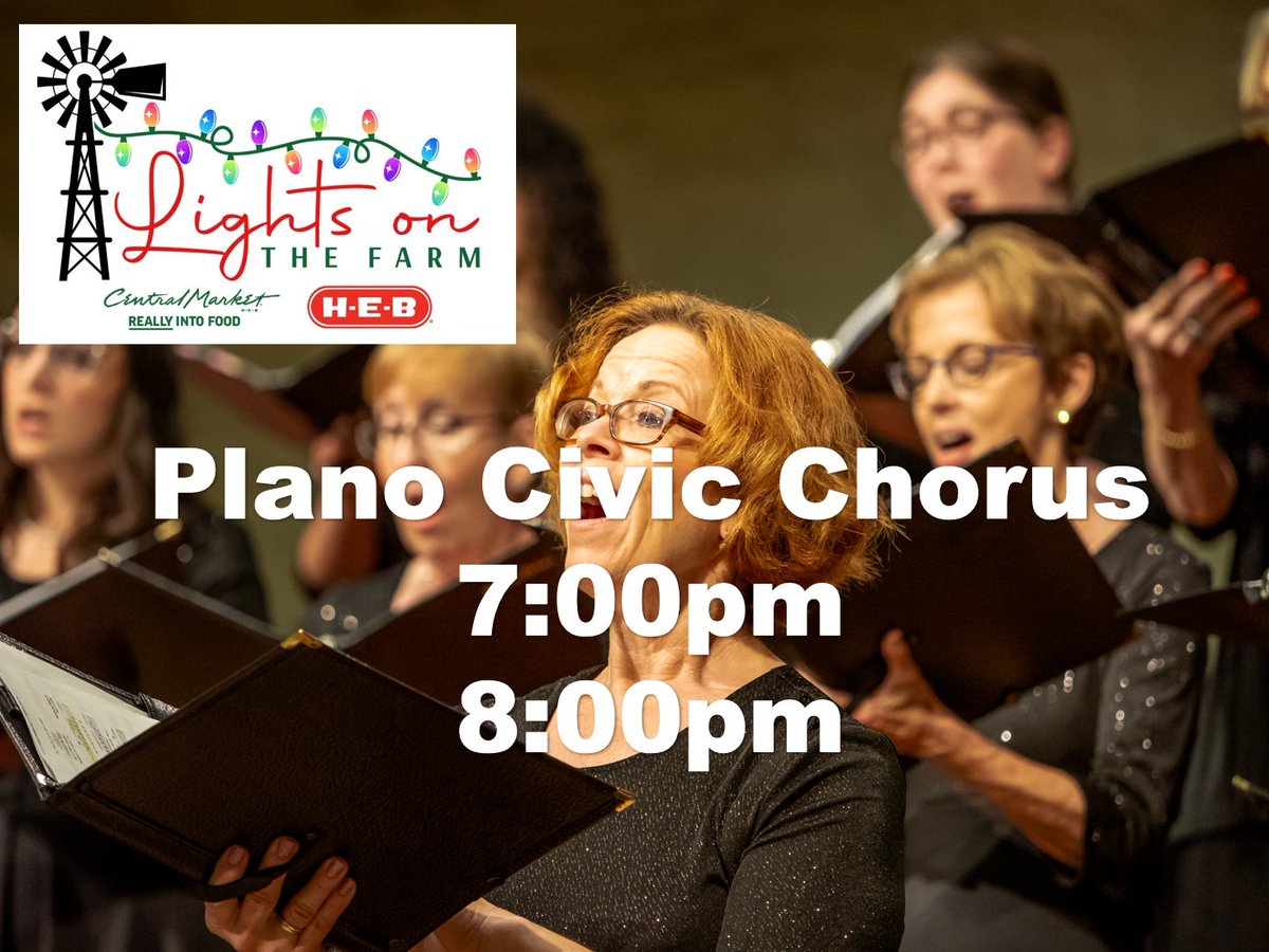 HFMuseum's tweet photo. Come see the Amazing Lights tonight and enjoy the sounds of Plano Civic Chorus! Get tickets at https://t.co/eV6xip4YSt

#Holidaylights #Firstchoicelights #Familyfun #LightsontheFarm https://t.co/ZERNVSltnN