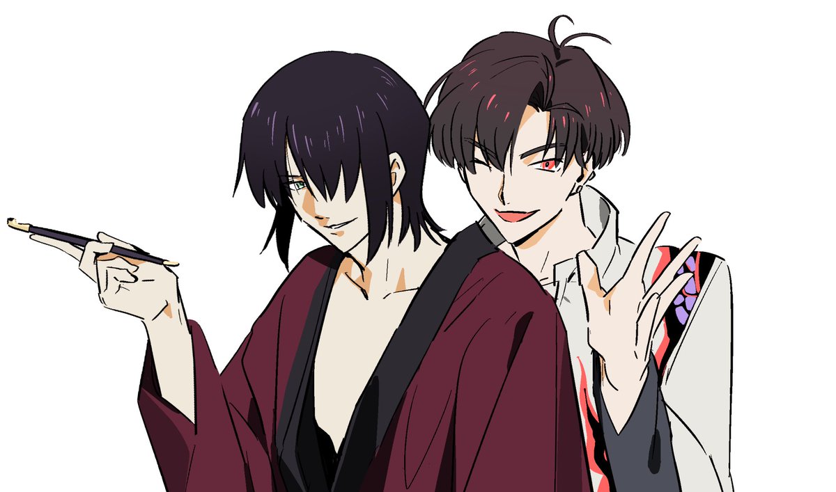 高杉 晋助 と高杉 晋作 ちえ バレ注意のイラスト