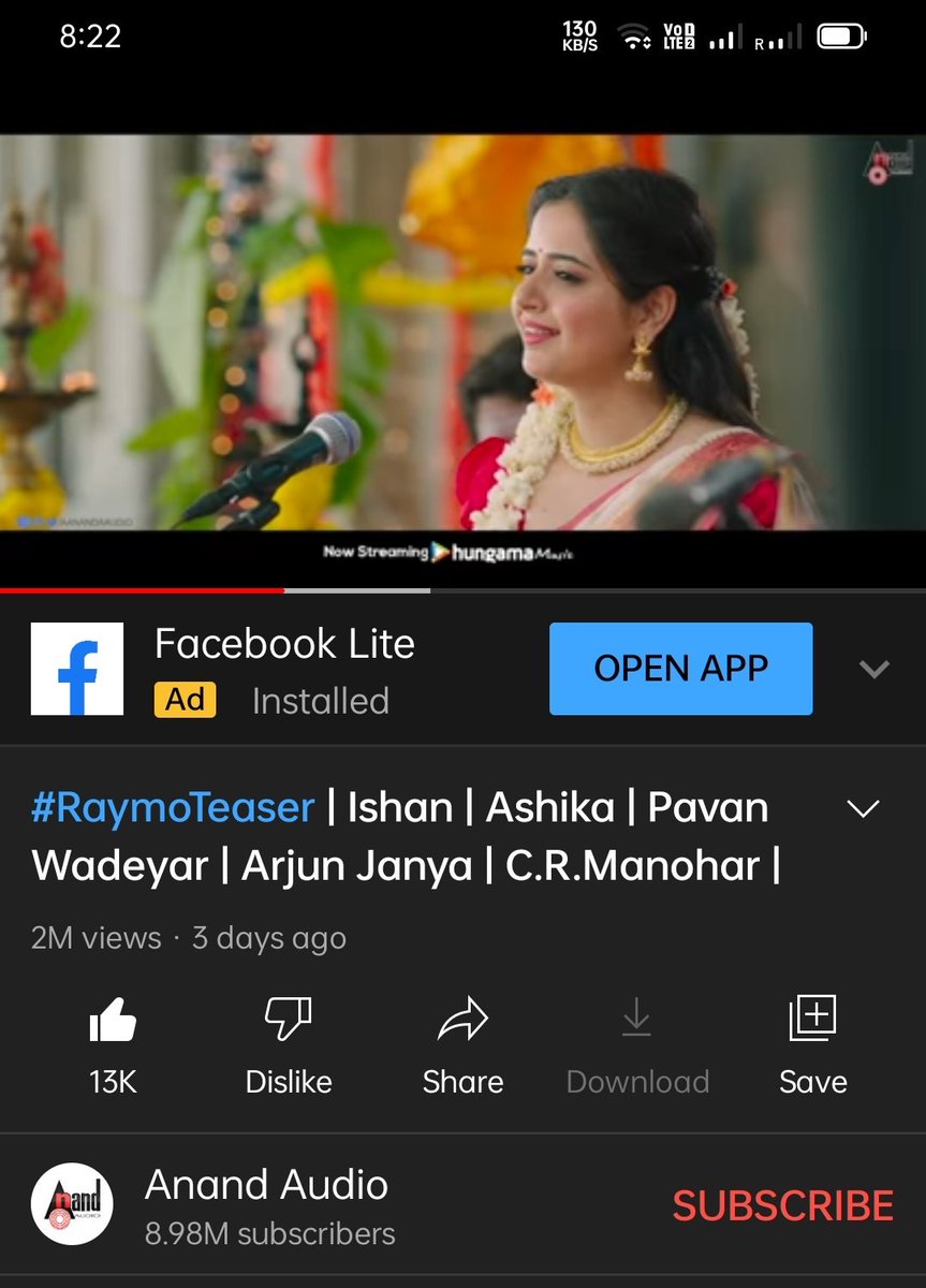 urstrulysubbu99's tweet photo. Massive 2⃣M views & counting for #RaymoTeaser 💥
Link 👇👇
https://t.co/J2yzuUqTbm
@PavanWadeyar @Yoursishan @AshikaRanganath @ArjunJanyaMusic @anandaudioTolly https://t.co/hGL6VlaxOl