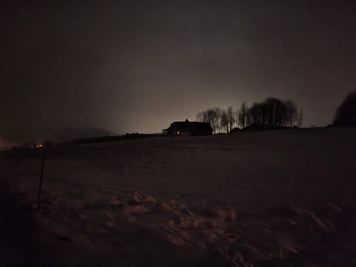 Up north, in the cold night