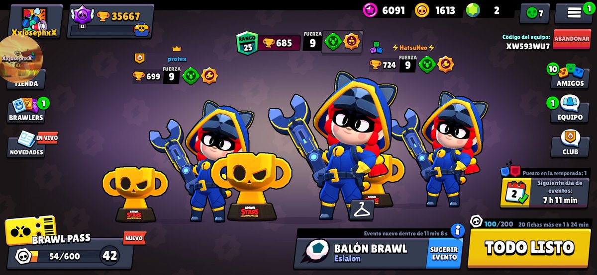 Josephty10's tweet photo. Se logró la skin, 3 días seguidos sin dormir pero es bellísima ❤️❤️
.

.

.

#BrawlStars #brawlesports  #brawlstarsworldfinals #brawlstarsjessie #BrawlStars https://t.co/I8fOjXLaEW