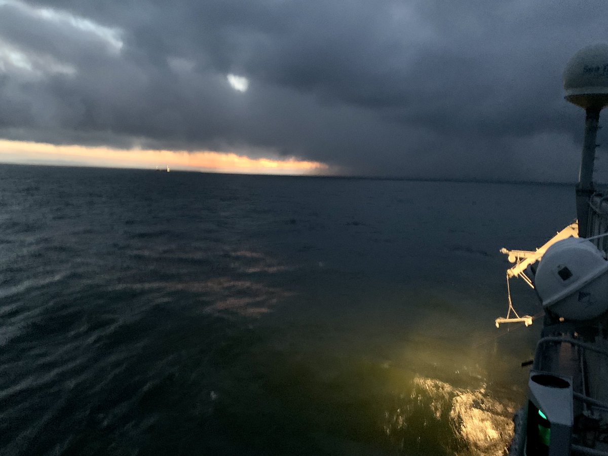 Ra1phK1's tweet photo. Departed Ventspils with first signs of winter. Now focussed on our primary task. #vlrd #snmcmg1 #WeAreNATO https://t.co/Vm6psdod3V