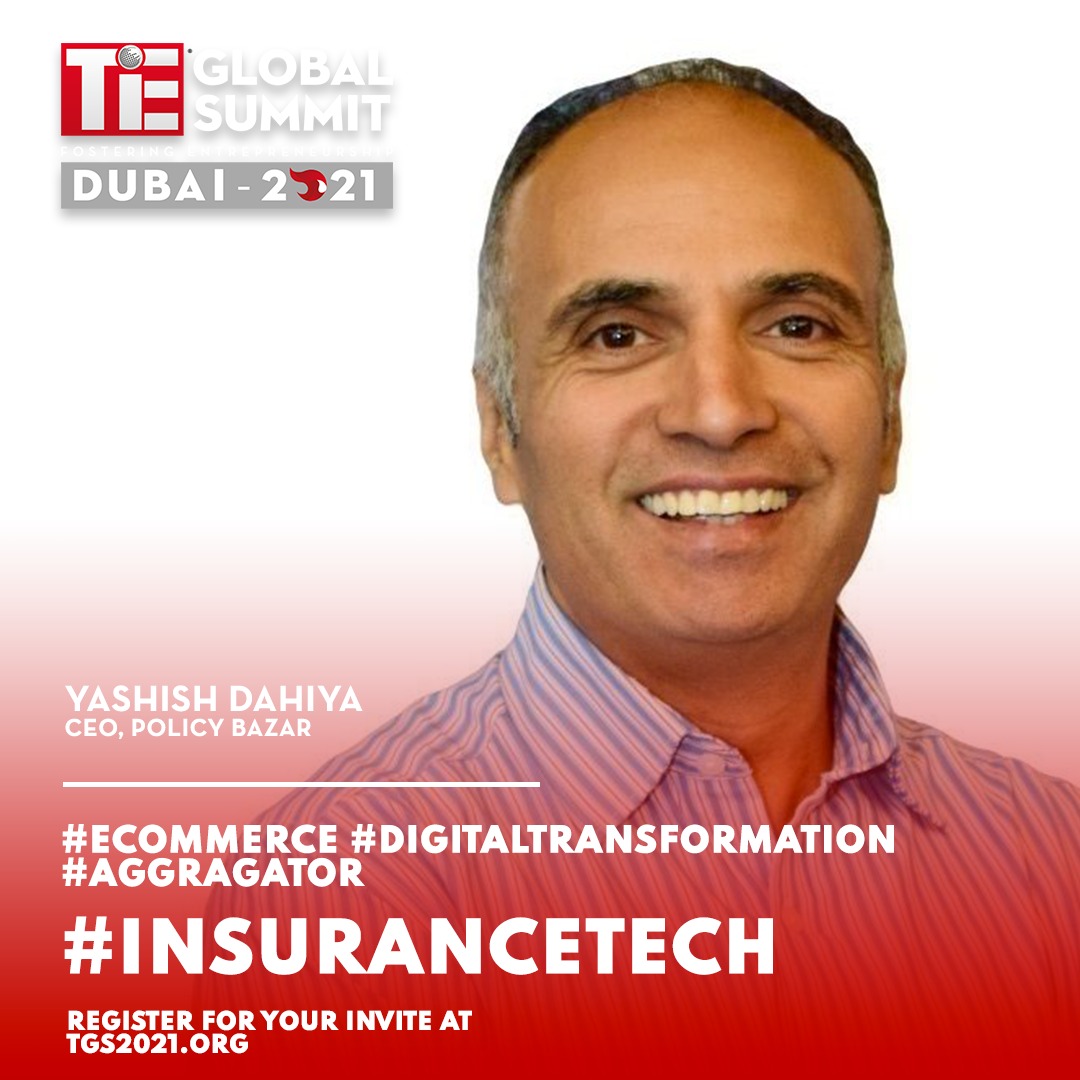 Meet the famous Yashish Dahiya, CEO &amp; Co-Founder of PolicyBazaar, India’s largest insurance aggregator.
Register at tgs2021.org
<a href="/noon/">نون</a> @etisalat @microsoft
#ecommerce #digitaltransformation #aggragator #insurancetech #businessdevelopment #entrepreneur #entrepreneurship