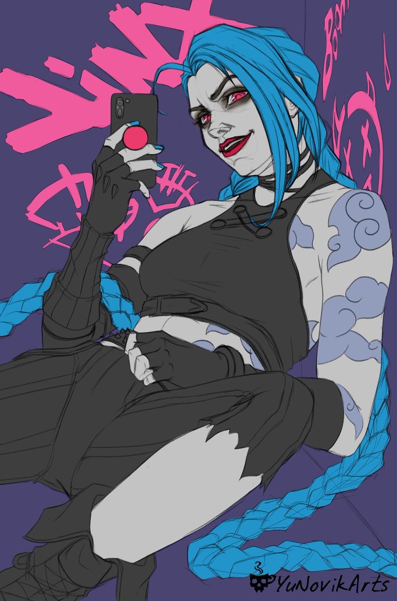 YuNovikArts's tweet photo. Get Jinxed 🤫

#arcanefanart #LeagueOfLegends #jinxfanart #digitaldrawing https://t.co/QfgF8gTcmJ