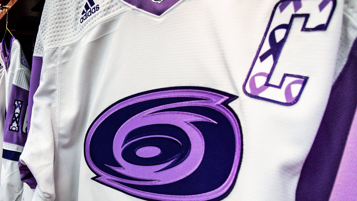 Canes's tweet photo. The details #HockeyFightsCancer https://t.co/NR2tdGWbPy