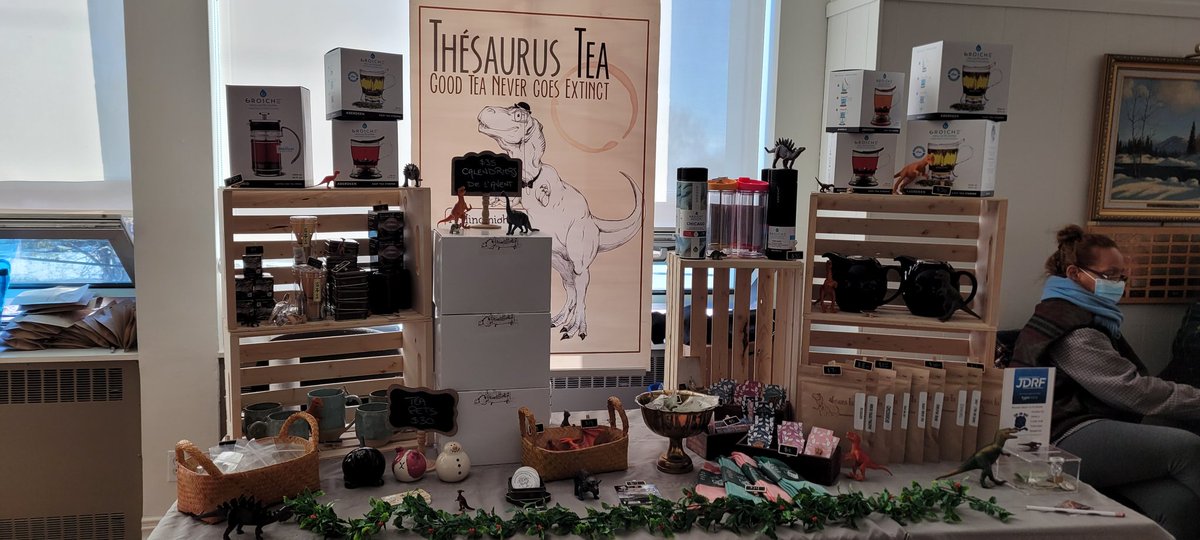 ThesaurusTea's tweet photo. All set up at the Yule Fair! Come say hello!
#tea #convention #Montreal West #GiftIdeas #SmallBusiness #ShopSmall #TeaMerch #TeaGeek #TeaNerd #TeaTime #TeaParty #ILoveTea #TeaAddict https://t.co/zZ07ZDZ2Jy