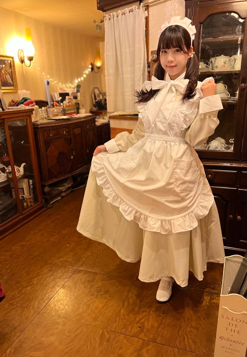 ワンダーパーラー クラシカルメイド服ロング丈Mサイズ 【Mサイズ
