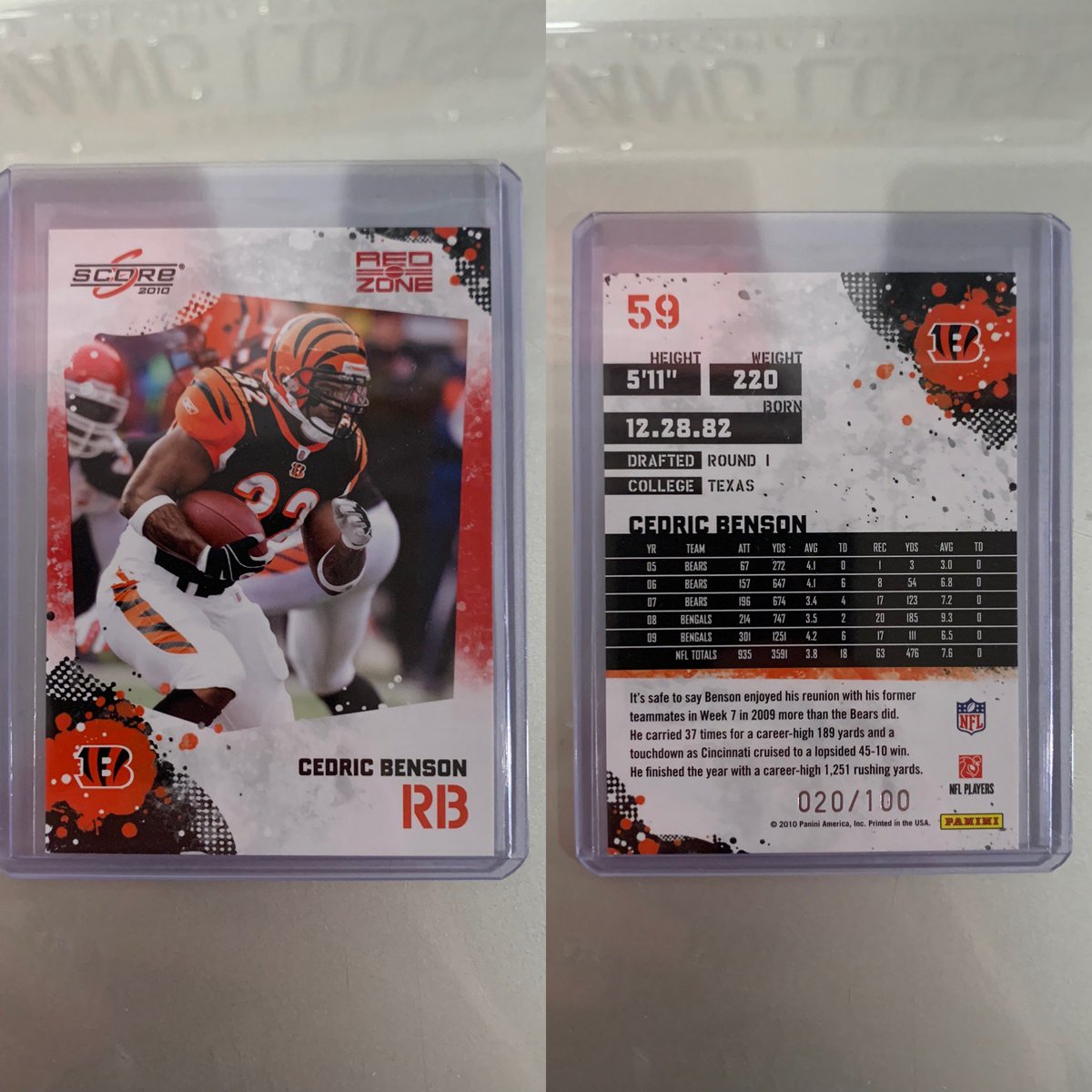 Happy Sports Card Sunday! Today’s card is of former @Bengals RB Cedric Benson!

#Bengals #WhoDey #RuleTheJungle #PITvsCIN https://t.co/I2u3pTQXgj