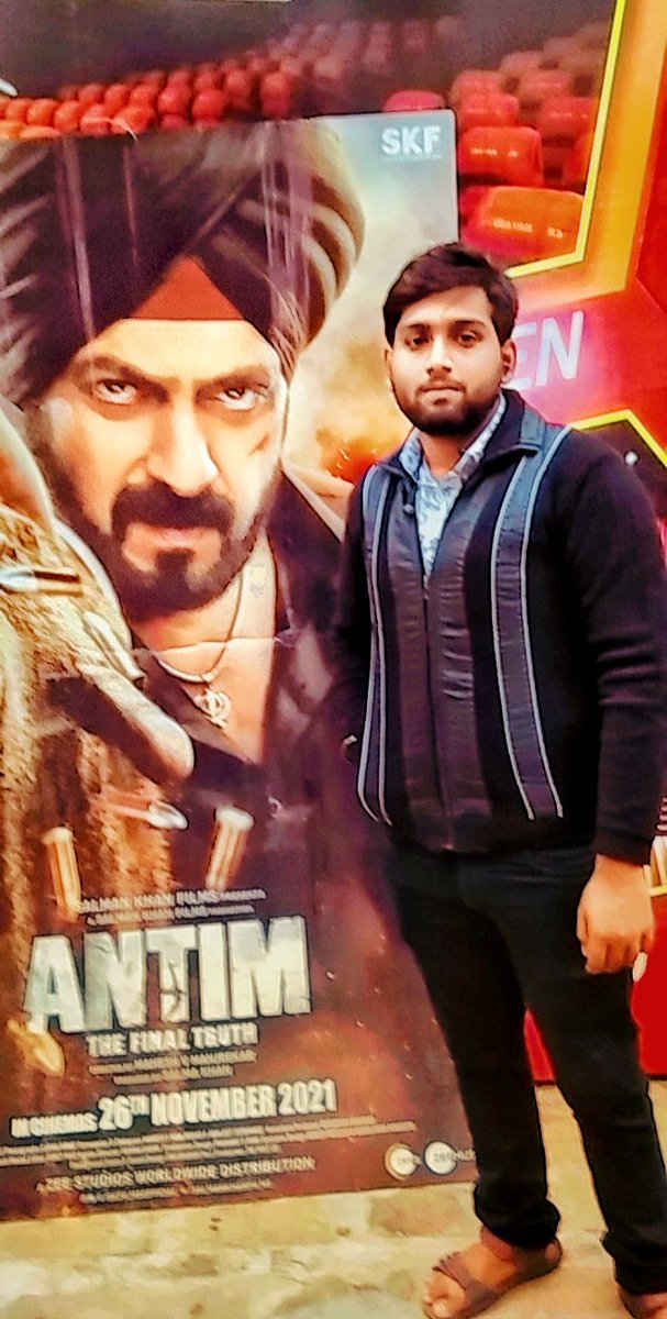 RjRajJaiswal5's tweet photo. Watched #AntimTheFinalTruth in theatre. Thnks to @BeingSalmanKhan n #aayush for this masterpiece. Full dominant performance Aayush as #Rahulya kudos to #MaheshManjrekar n team. A sanjivnibooti to #Salman 5/5 ⭐#antim #SalmanKhan #AayushSharma #BeingSalmanKhan #bhaikabirthday https://t.co/LfDDD31rIG