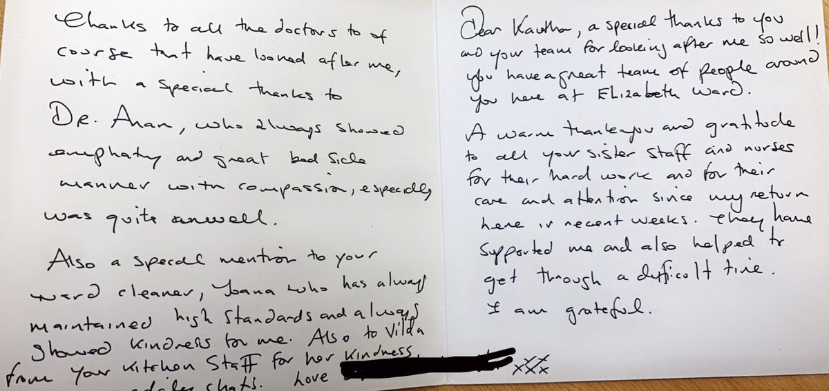 Elizabeth_WXH's tweet photo. Fantastic feedback for the team from one of our patients 😃 @mohamed_kauthar @doctordebsdas https://t.co/pO9fi4etSl