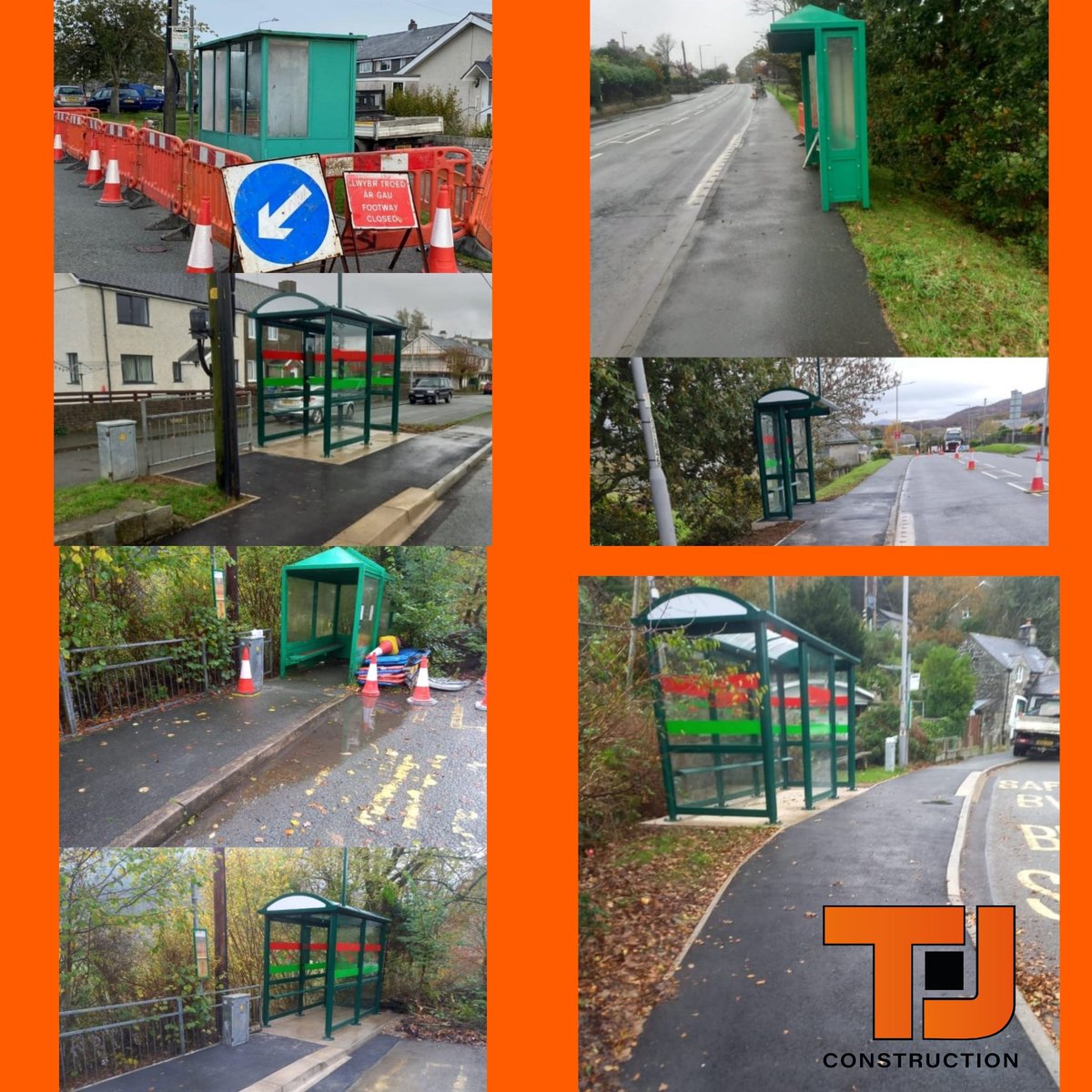 t_jconstruction's tweet photo. Recently completed new bus stops at Penrhyndeudraeth, Trawsfynydd, Llanelltyd and Corris for YGC. 

Gwaith diweddar yn cwblhau safleoedd bws newydd ym Mhenrhyndeudraeth, Trawsfynydd, Llanelltyd a Corris i YGC https://t.co/Q2u860A94K