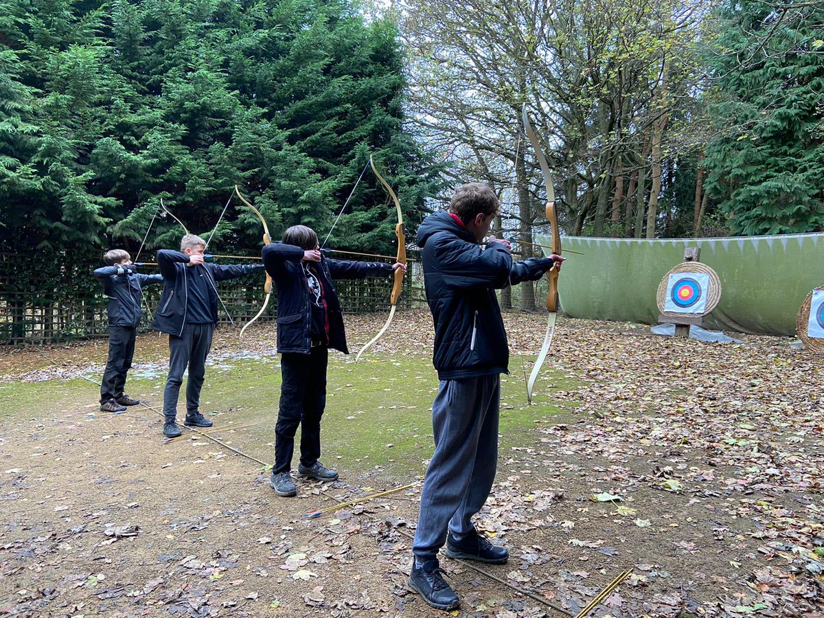 PATKingsSchool's tweet photo. Archery, zip line and giant swing were just some of the activities our students enjoyed this weekend @HerdFarm π #activityweekend #revisionweekend https://t.co/gI3UKSUNeH