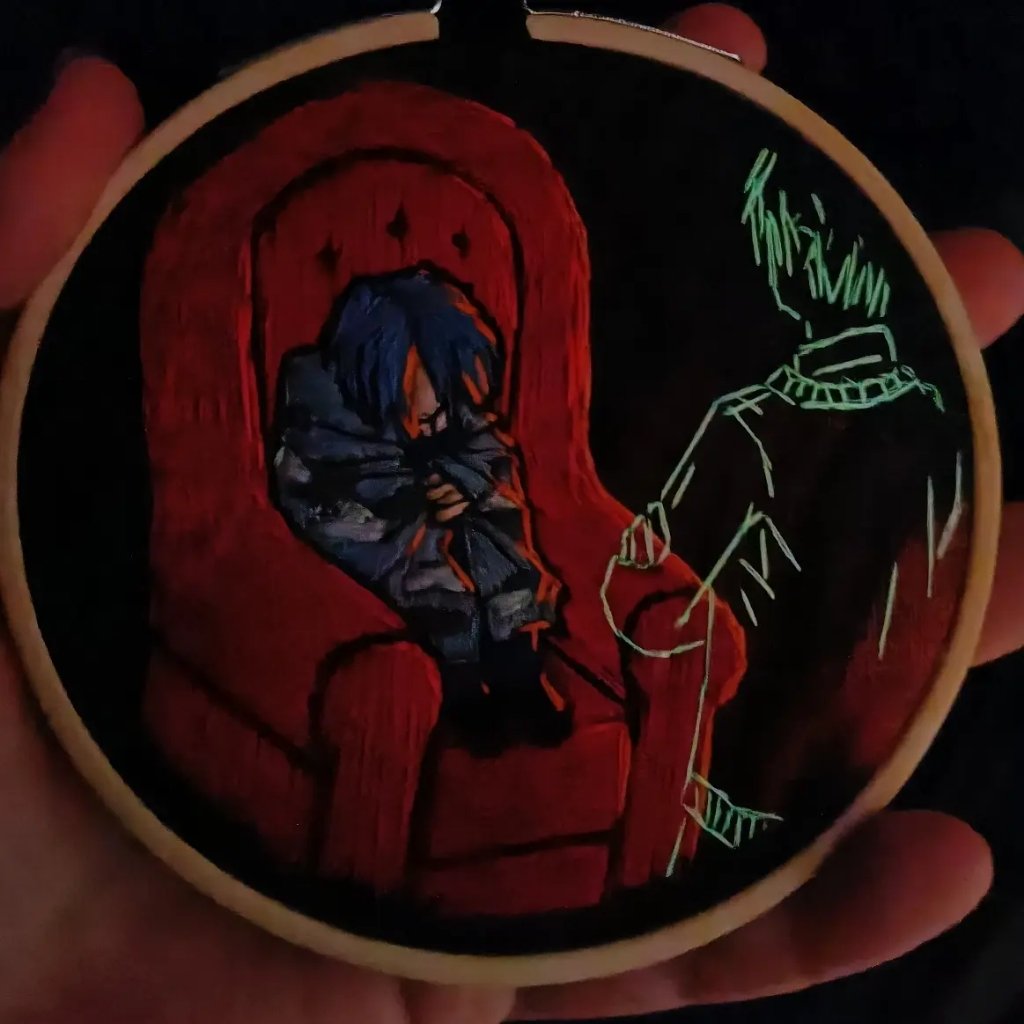 kirikiri1's tweet photo. Hoop for Episode 43 of @TheHallowoods - Relics, as part of a gift exchange.
Tiny tiny baby.
#hellofromthehallowoods #hfth #oliviersong #percyreed #relics https://t.co/aoEfWPWDA2
