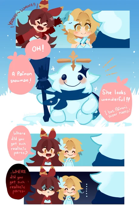 ♫ do you wanna build a snowman? ♫ 
