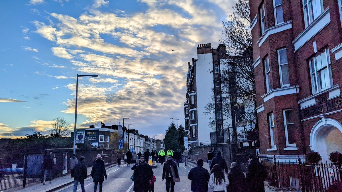 It's on! Chelsea v Man U. The walk to our house #CHEMUN #MyPLMorning