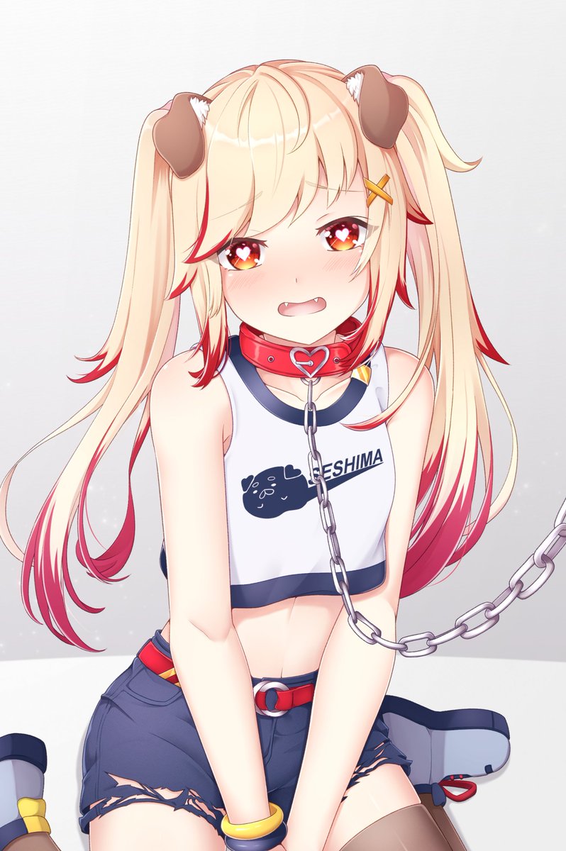 そういえばハート目なんか記憶あるなって思ったけど首輪描いたときになんとなくこっそり描いてたというね
そのころから片鱗見えてたわけだ 