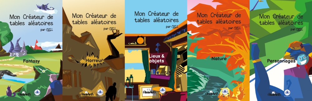 cyber_conv's tweet photo. [Giveaway]
@Axolotljdr et Posidonia vous offre un très beau cadeau : 5 carnets créateurs de tables aléatoires en physique, accessible aussi au Québec! Alors lancez 1d100, donnez-moi votre résultat avant 17h30 et vous aurez aléatoirement la chance de gagner! #jdr #cyberconv https://t.co/c8cZcDHIn2