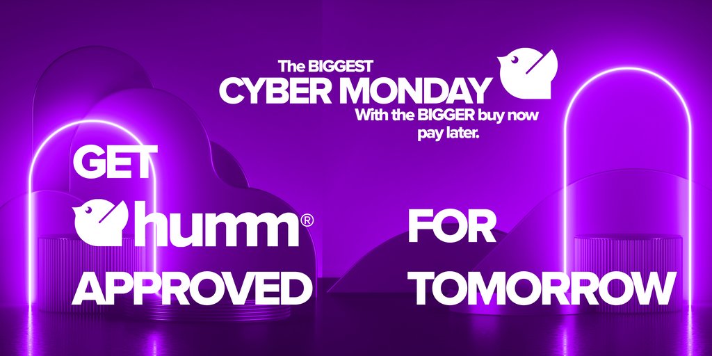 Take the hassle away this CYBER MONDAY with humm and get approved for tomorrow. Check out all the amazing CYBER MONDAY deals our partners are offering and pay with humm. 
 #shop #fashion #style #onlinehopping #cybermondaysale #cybermonadydeals #shophumm
#cybermonday2021
