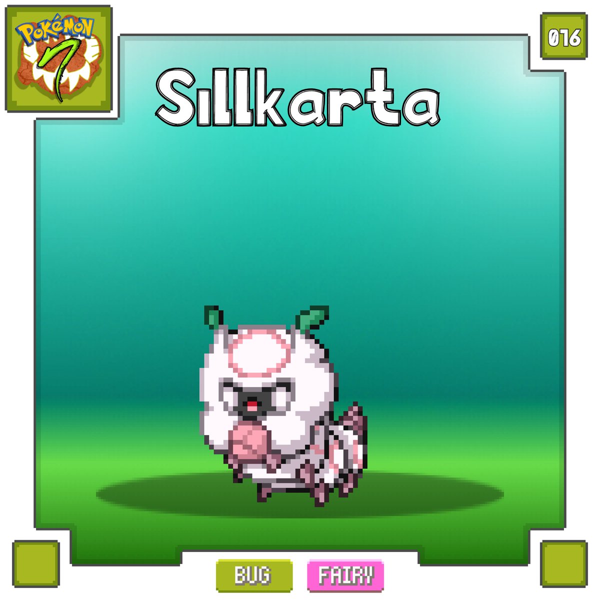 PokemonNatura's tweet photo. 016 - SILLKARTA

Este Pokémon puede producir la seda plateada más fina, lo que lo convierte en una opción popular para los diseñadores de moda. Cuando está cerca de evolucionar, envuelve esta seda alrededor de sí mismo para mantenerse a salvo.

Diseño: @/dragoboy1 (instagram) https://t.co/tu7jffUNCb
