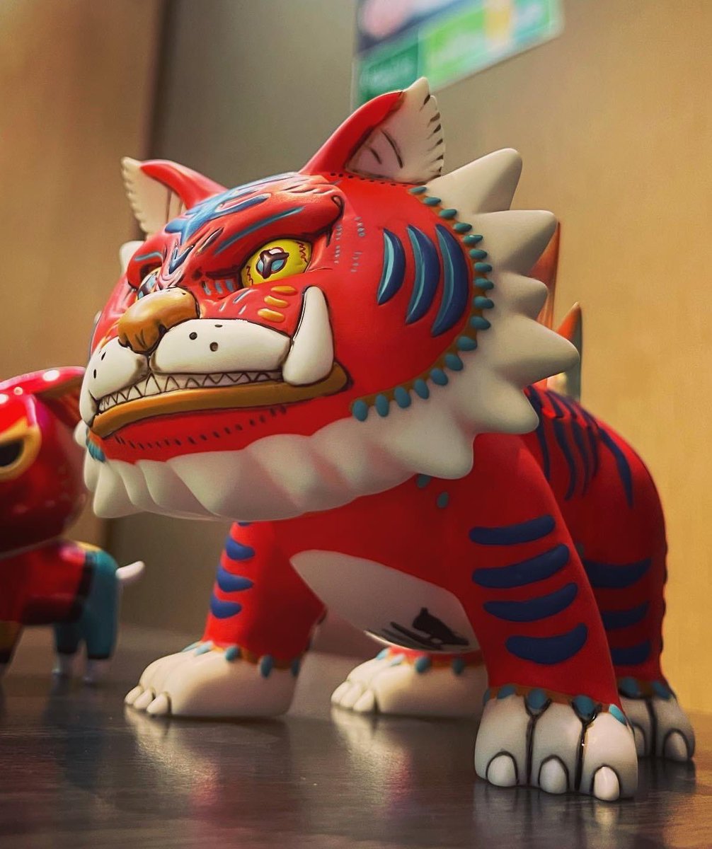 beckjjung's tweet photo. Photo by 龍駒 

playmaxxhk X kaiju_one X JaeJungBeck 
Playmaxx HK exclusive Red version Bjjtiger.
All sold out.🙏🏼🙇🏻‍♂️🐯
Thank you so much HK Bjjtiger lovers 🙇🏻‍♂️❤️🐯🙏🏼👍🏼

——————
#bjjtiger #jaejungbeck #白宰仲 #ktokto #kaijuone #壹工房  #playmaxxhk #虎 #sofubi #designertoys
#HK https://t.co/jgXH4FAlB2