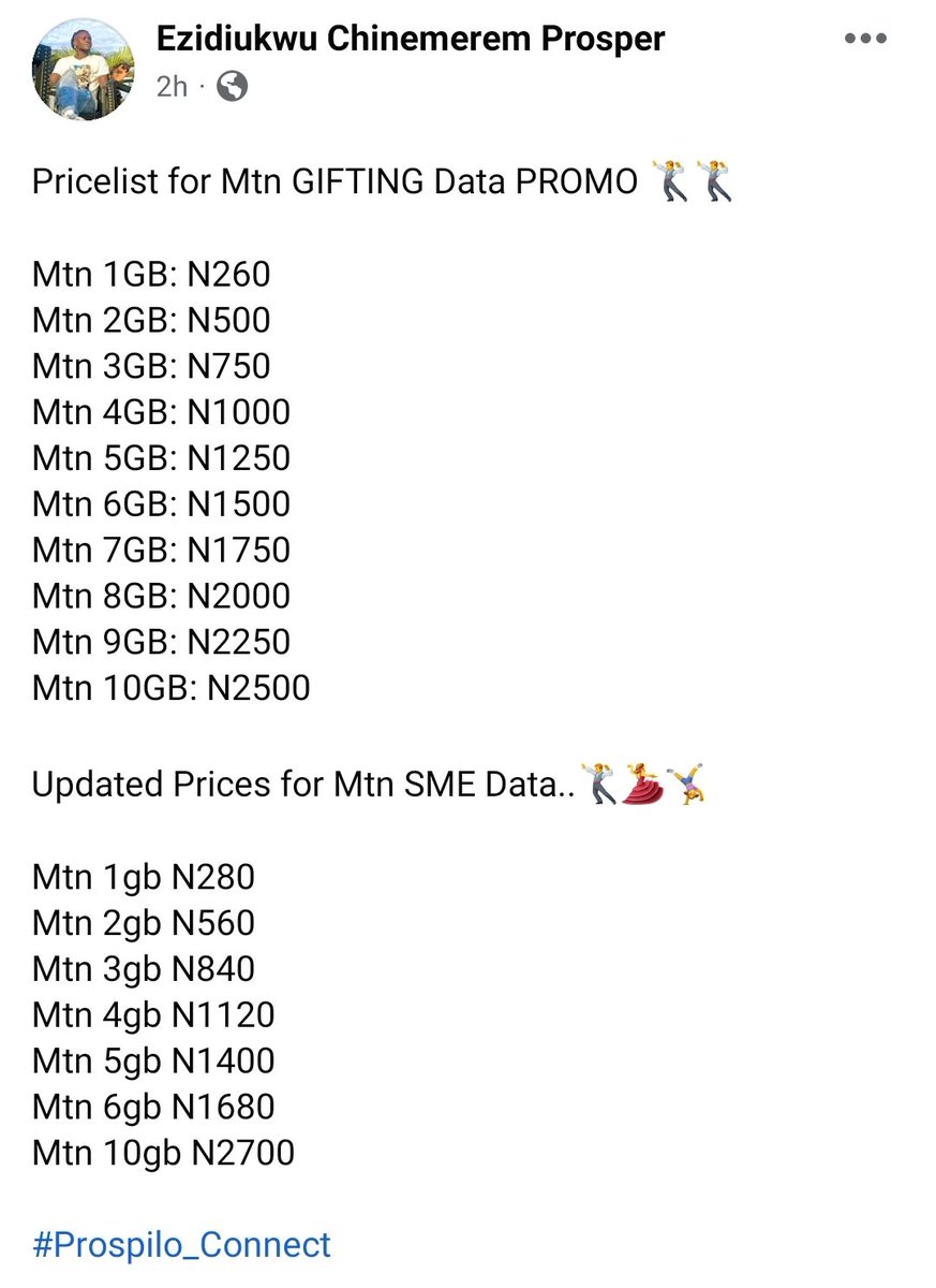 pezidiukwu's tweet photo. I've Never Seen Data This Cheap Before!!!

Come To my DM To buy. Pls, share!! Everyone needs to see this. 

#Prospilo_Connect https://t.co/jAM0RoGuV7