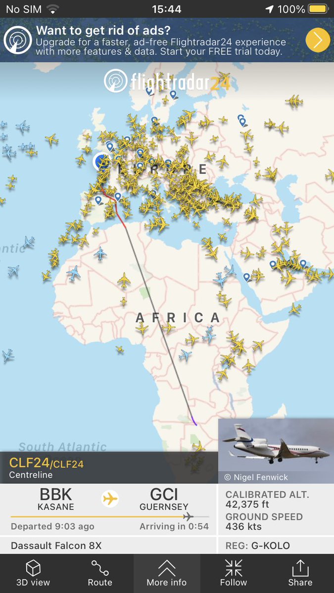 le_patois's tweet photo. @DrNicolaBrink @GuernseyAirport @BailiwickGsy @JohnFernandez1 One trusts the passengers on this aircraft will be made to quarantine mandatorily, coming straight here from Botswana. #CLF24 #GKOLO #BBK2GCI #ItsGone0400onSunday #LessThanAnHourAway https://t.co/tEwGuTHB70