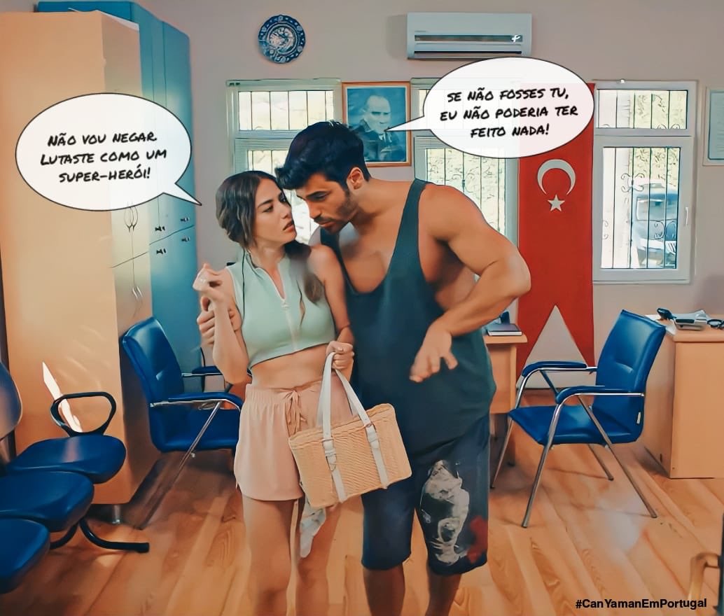 ❌⭕️♥️
🗯 Ezgi: Não vou negar. Lutaste como um super-herói!
🗯Özgür: Se não fosses tu, eu não poderia ter feito nada!

#CanYaman
#ÖzgeGürel 
#BayYanlış 
#CanYamanEmPortugal 
EzGür