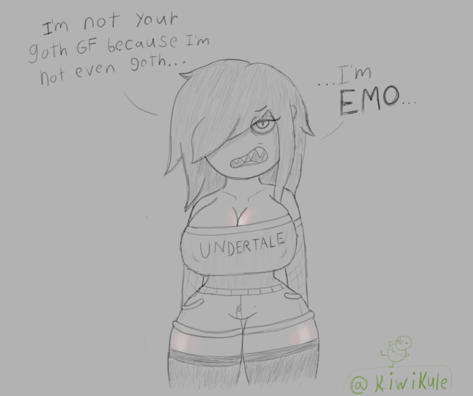 KRINGEKiwi (Coms FULL) on Twitter: "Here's an Emo girl with big boobs