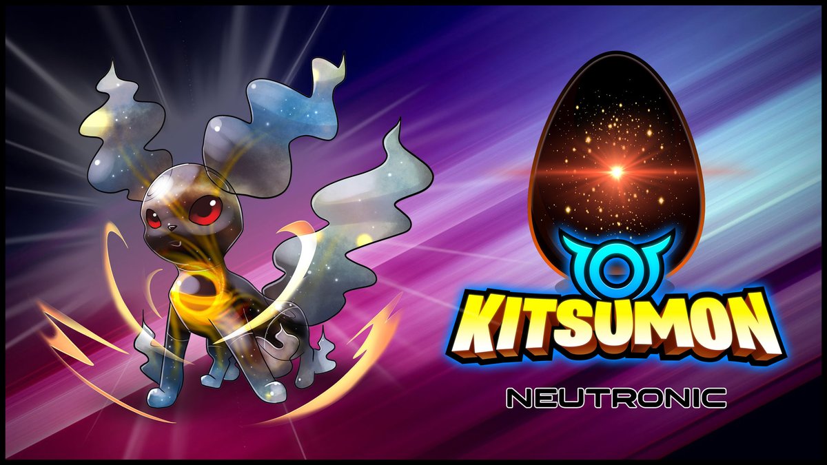 KitsumonWorld's tweet photo. ✨Introducing #NEUTRONIC🌌 #Kitsumon to the #KitsumonKrew✨

Neutronic🌌 was the last of the Kitsu to escape the Big Bang, bringing with it the power of a collapsed star.⭐

#NFT #GAMEFI #NFTGame #NFTGaming #P2E #play2earn #blockchaingaming https://t.co/KQjyqss18j