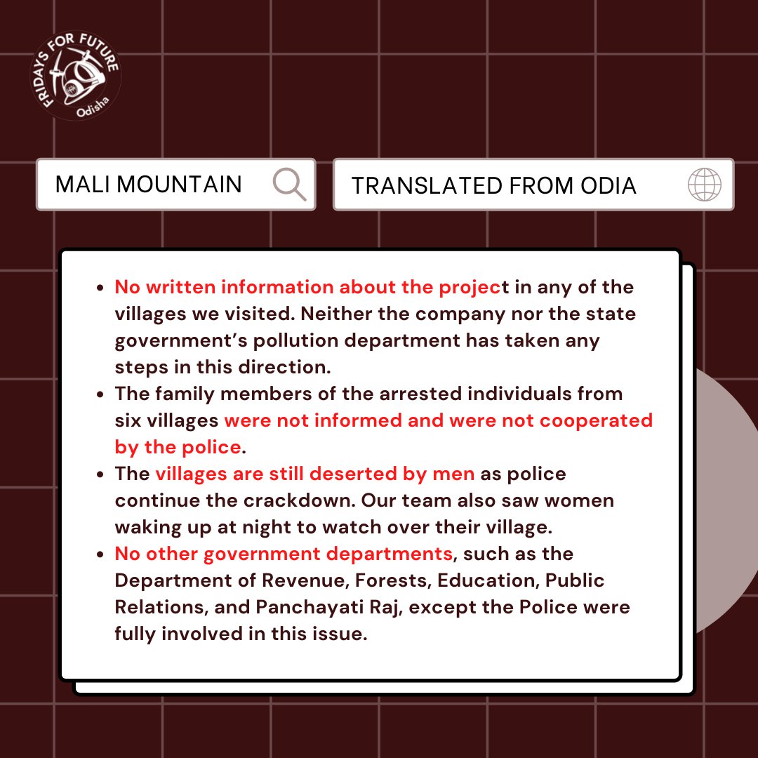 FFFOdisha's tweet photo. A fact-finding team from Ganatantra Adhikara Surakhya Sangathana about the issues relating to #mining in #Maliparbat and #Serubandha presents the following insights. The situation in the area is graver that what has been presented on the media. This piece is translated from Odia. https://t.co/YpMQO0IpY9