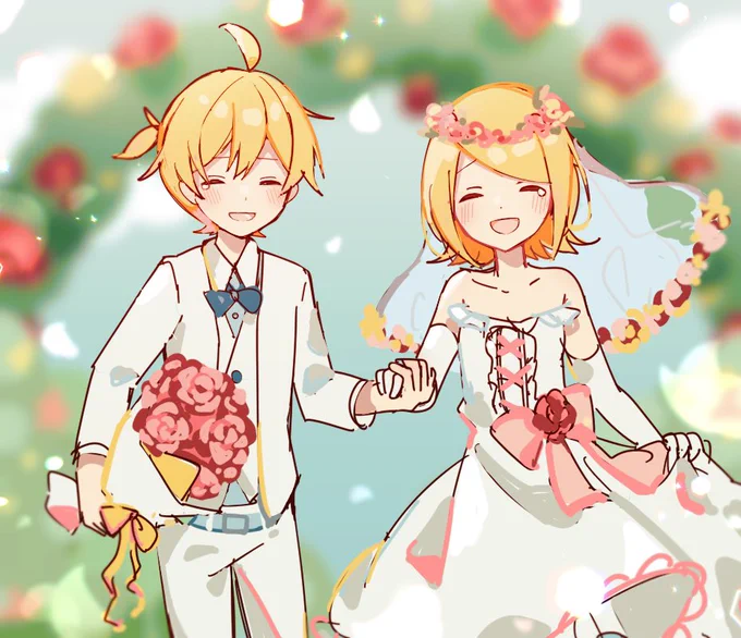 #鏡音版深夜のお絵描き60分1本勝負
お題 「昔の絵リメイク」(+40min)
1000回おめでとうございます🎉 