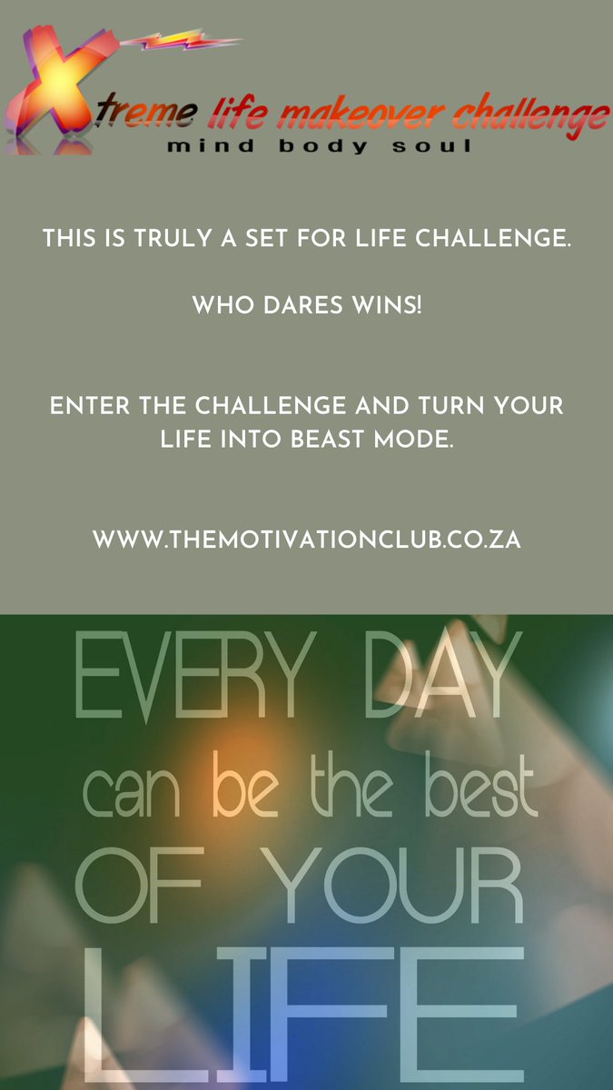 MarketingGuruSA's tweet photo. @ExtremeLifeC 
#challenge #ContestAlert #Contest #competition https://t.co/4J15RNSdah