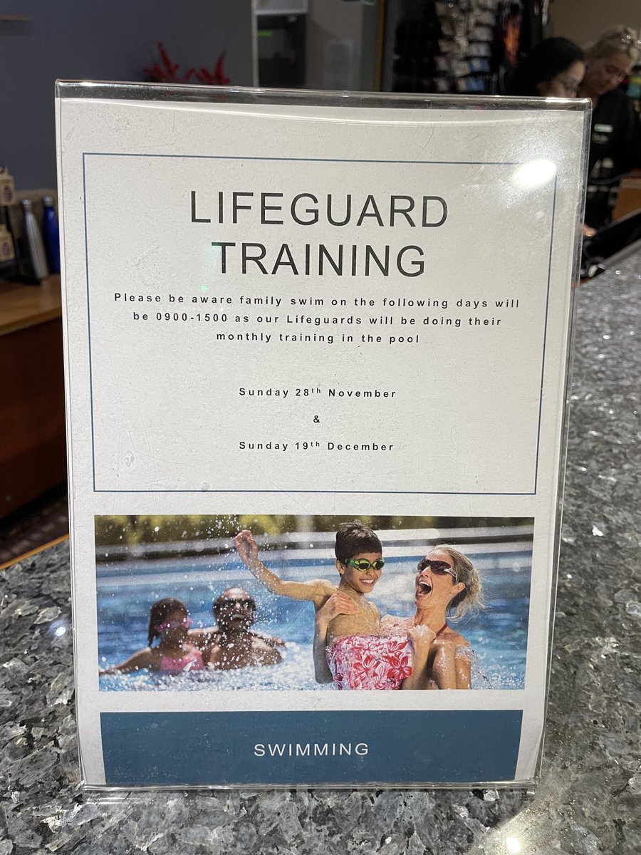 ⁦<a href="/DavidLloydUK/">David Lloyd Clubs</a>⁩ lifeguard training during peak family swim time doesn’t seem fair. #wastedjourney