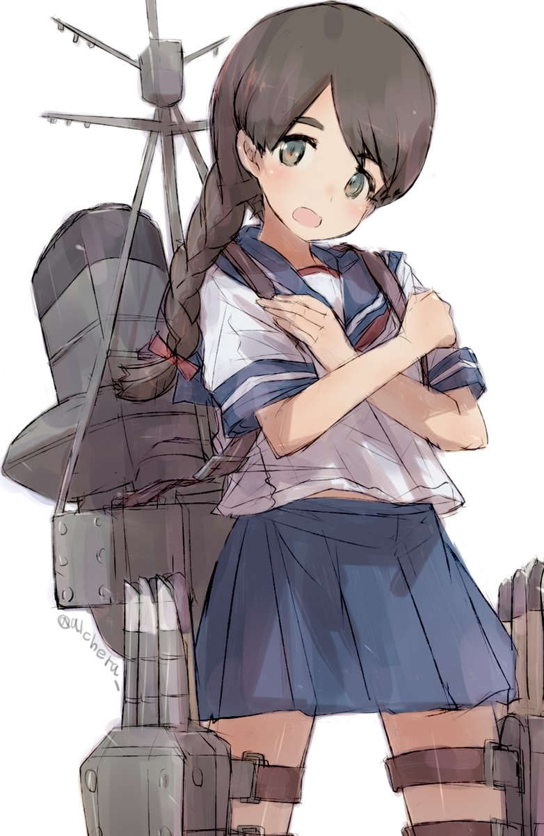 親潮(艦これ) 「11/29は親潮、千歳、浦波の進水日ですね(再掲) 」|鳥アルケラのイラスト