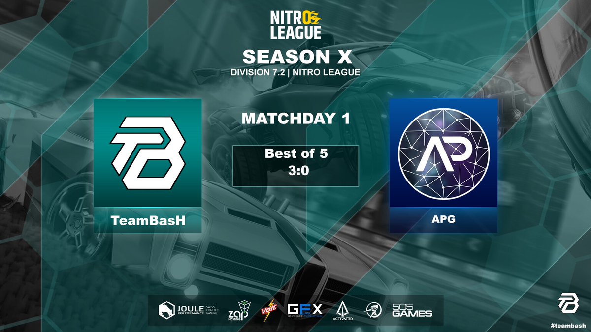 Unsere Jungs vom Rocket League Main Team haben gestern in der #Nitroleague an ihrem ersten Spieltag einen beeindruckenden Sieg eingefahren! Genau so machen wir das hier bei TeamBasH! 
#goBasH #BasHwin #nitroleague #eSports