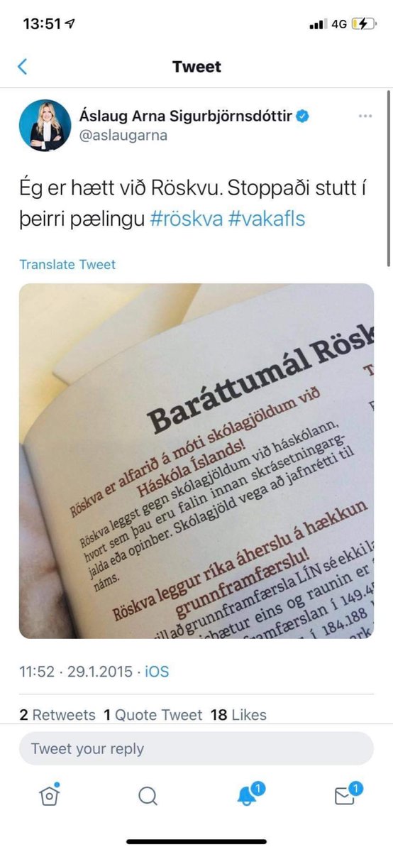 Greinilega ekki háskólamálaráðherra okkar allra 👍🏻 Næstu ár verða skrautleg.