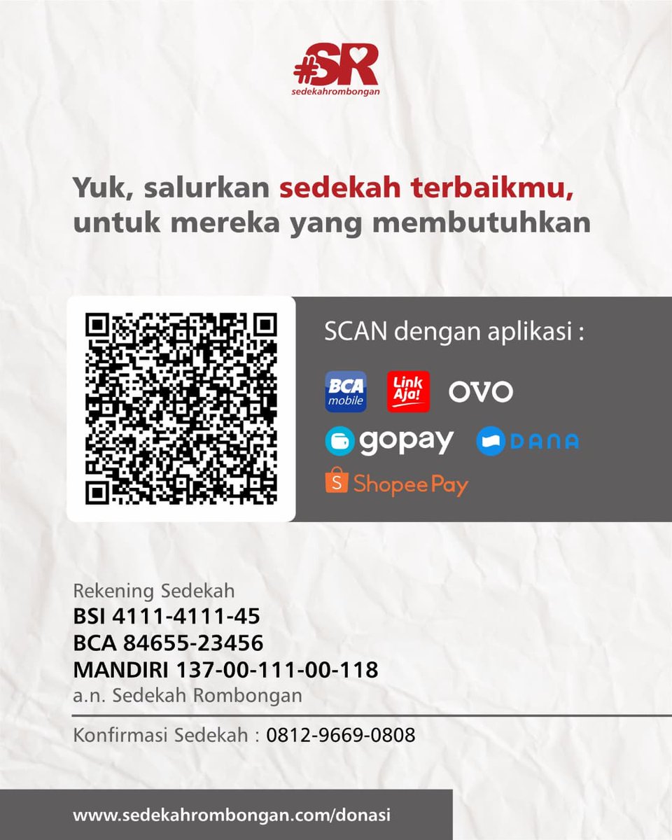 Jika ada niat untuk berbagi kebaikan, jangan ditunda.

Karena berbuat kebaikan akan membuahkan kebaikan pula.

Yuk, awali pekan di penghujung November ini dengan sedekah 😊