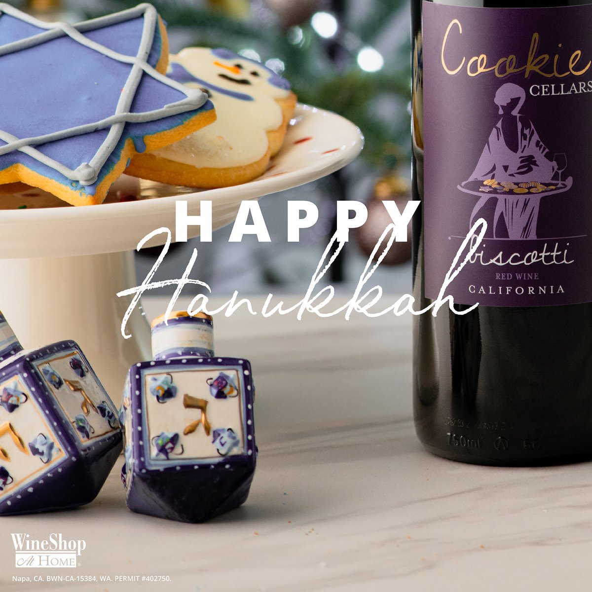 Happy #Hanukkah! Wishing you eight crazy nights of happiness and love. 🕯🍷