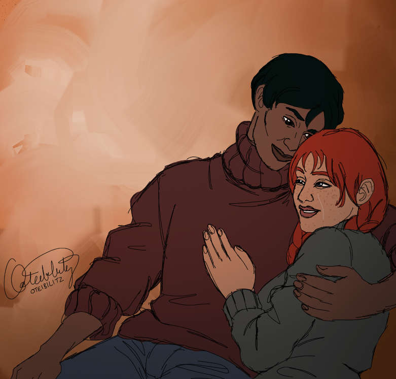 OtzDoesArt's tweet photo. More #sketchySaturday with my fellow @ArtistsOTA ! This was for #shippysaturday so enjoy the pairings! #fallout #arcadegannon #butchdeloria https://t.co/8uZ3cIwiyZ