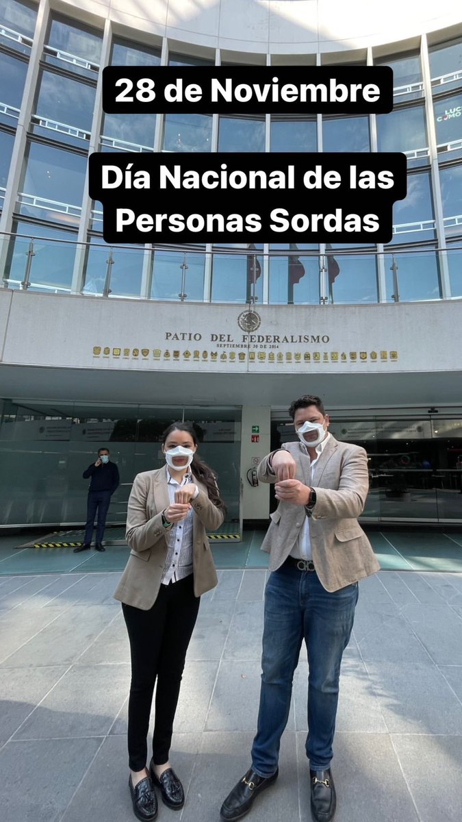 28 de noviembre 
Día Nacional de las Personas Sordas #28Noviembre #DiaNacionalDeLasPersonasSordas #sordos #discapacidad #discapacidadauditiva #inclusion #senado #lsm #ATENCION