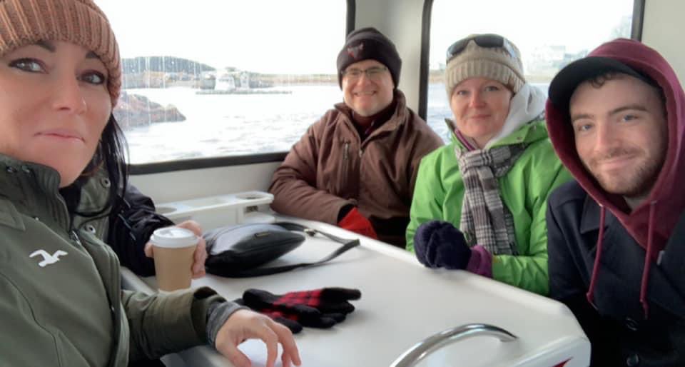 CentreCabot's tweet photo. No road, no problem.. Brave and dedicated Cabot teachers took to the high seas today to ensure they had what they needed for online learning. Coastal living at its finest… https://t.co/bjyav5laIs