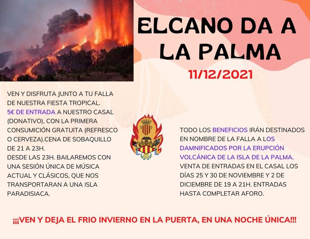 fallaelcano's tweet image. Cena solidaria! 

Habrá fila 0, la voluntad y posibilidad de que entre gente no fallera. Os esperamos! 

#SomElcano #ElcanoSolidario #JuntsFemFalla