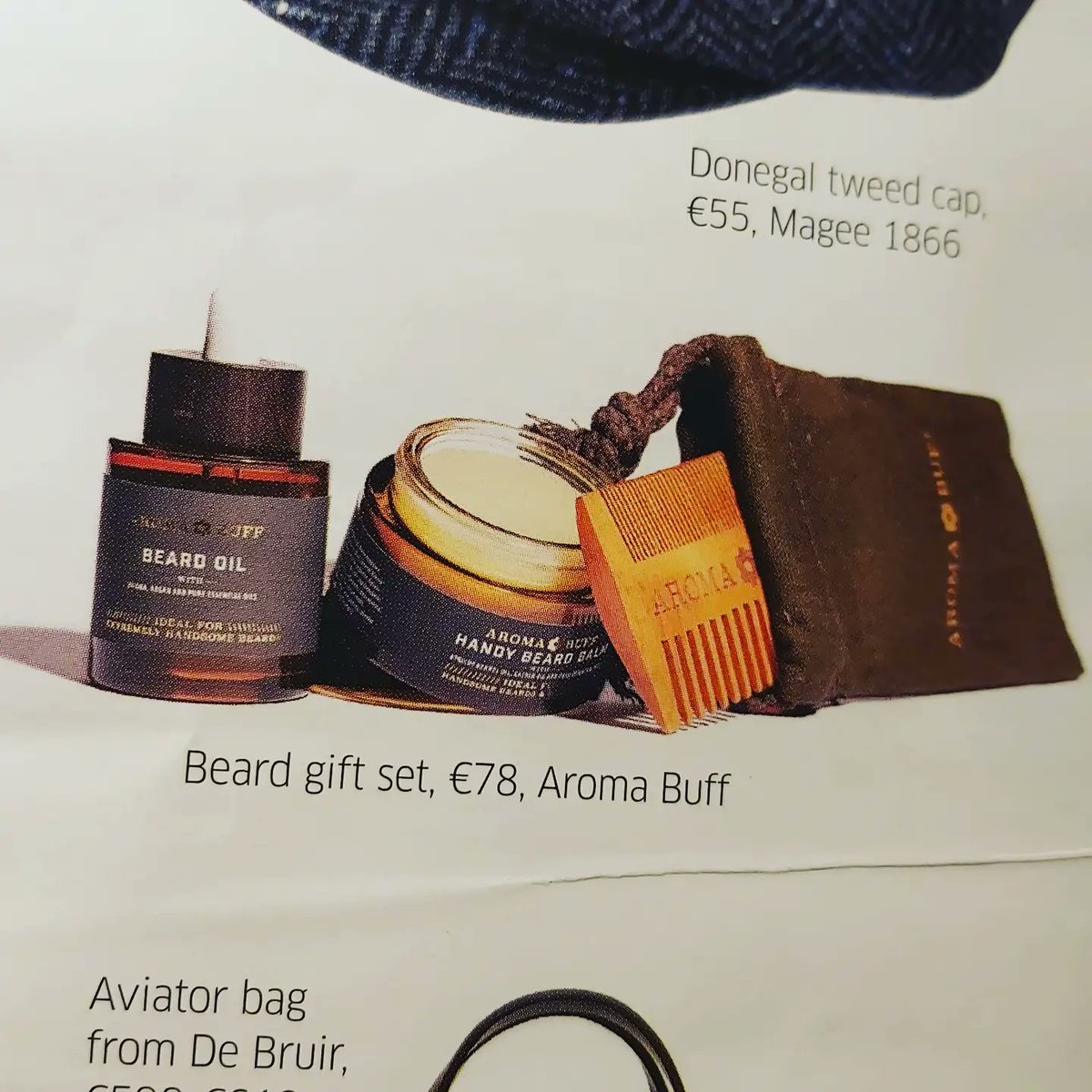 Thank you <a href="/marycesmith/">Mary Cate Smith</a> for including our Beard Care Set in today's <a href="/businessposthq/">Business Post</a> magazine Luxury Edition!  Delighted to be featured in such a beautiful list of men's gifts. #mensgifts #madeinireland