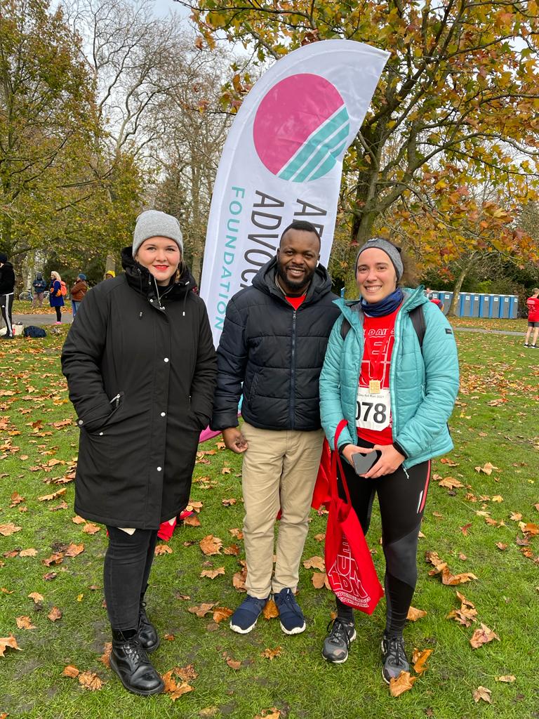 africadvocacy's tweet photo. A few impressions from yesterday's #WorldAIDSDay2021 #REDRUNLDN
 Many thanks to our runners and everybody supporting this event! 
#HIV #PrEP #UequalsU #Equality #HumanRights https://t.co/qXxRF05Qvf